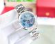 Replica F Factory Rolex Oyster Perpetual Datejust Blue Flowers Face Automatic Watch 31mm For Lovers  (4)_th.jpg